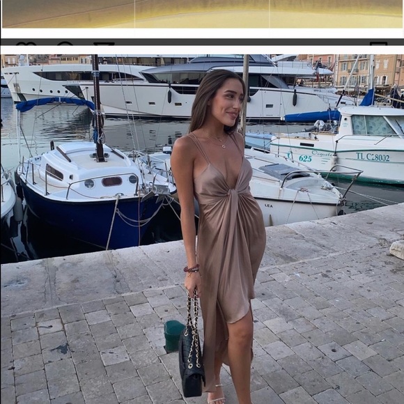 ZARA Knotted Slip Dress - Picture 5 of 16